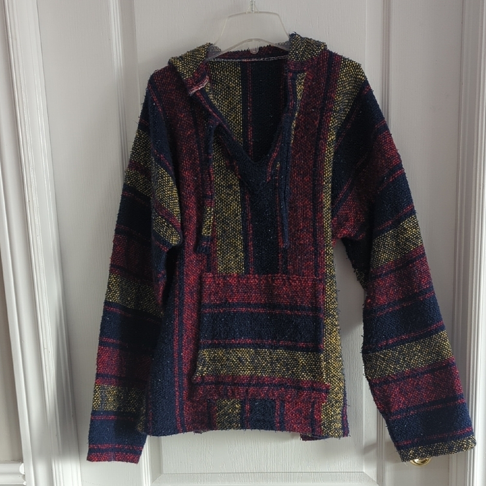 Multicolor Striped Baja Hoodie